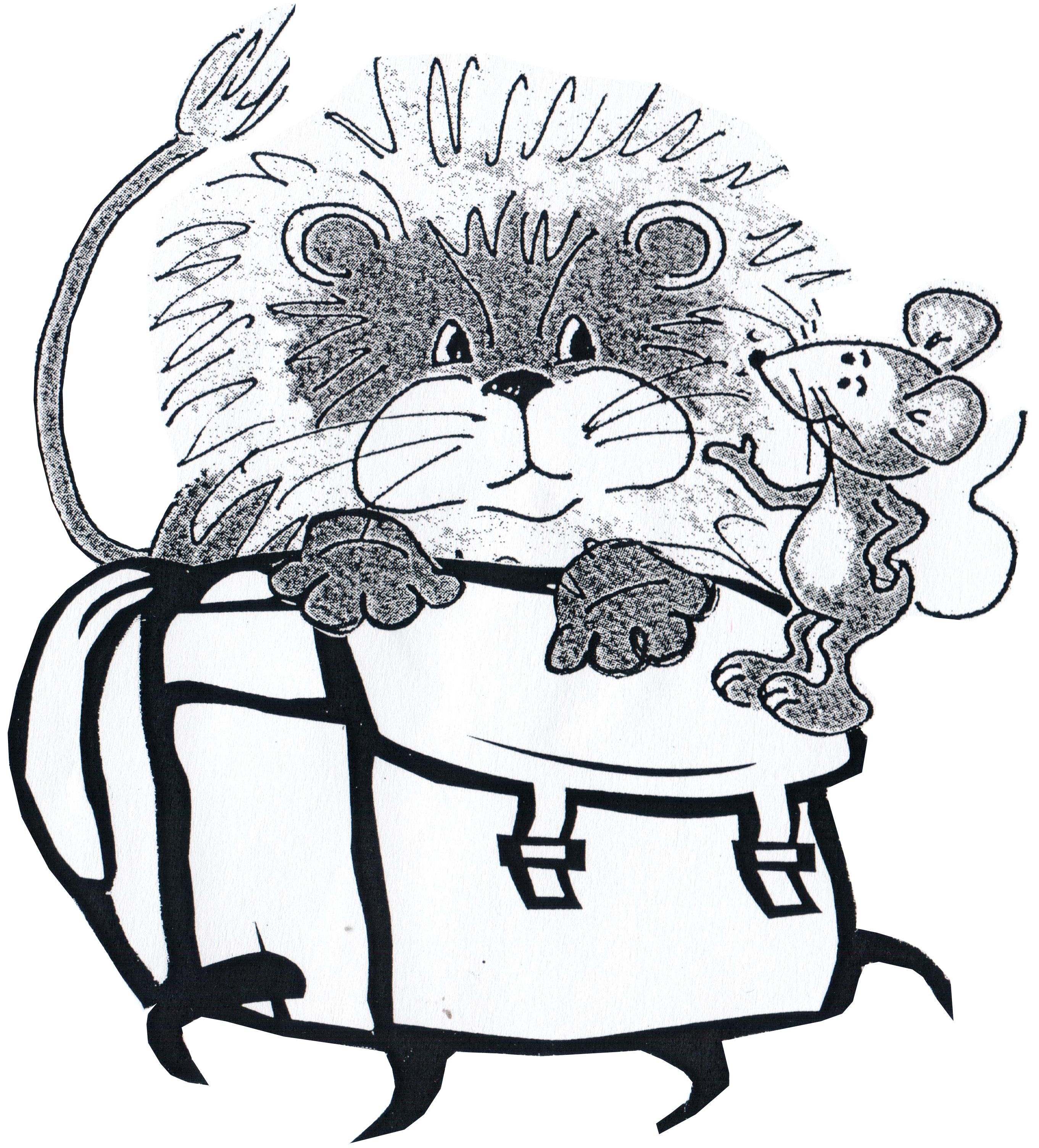 Großer Löwe starke Maus® in der Grundschule