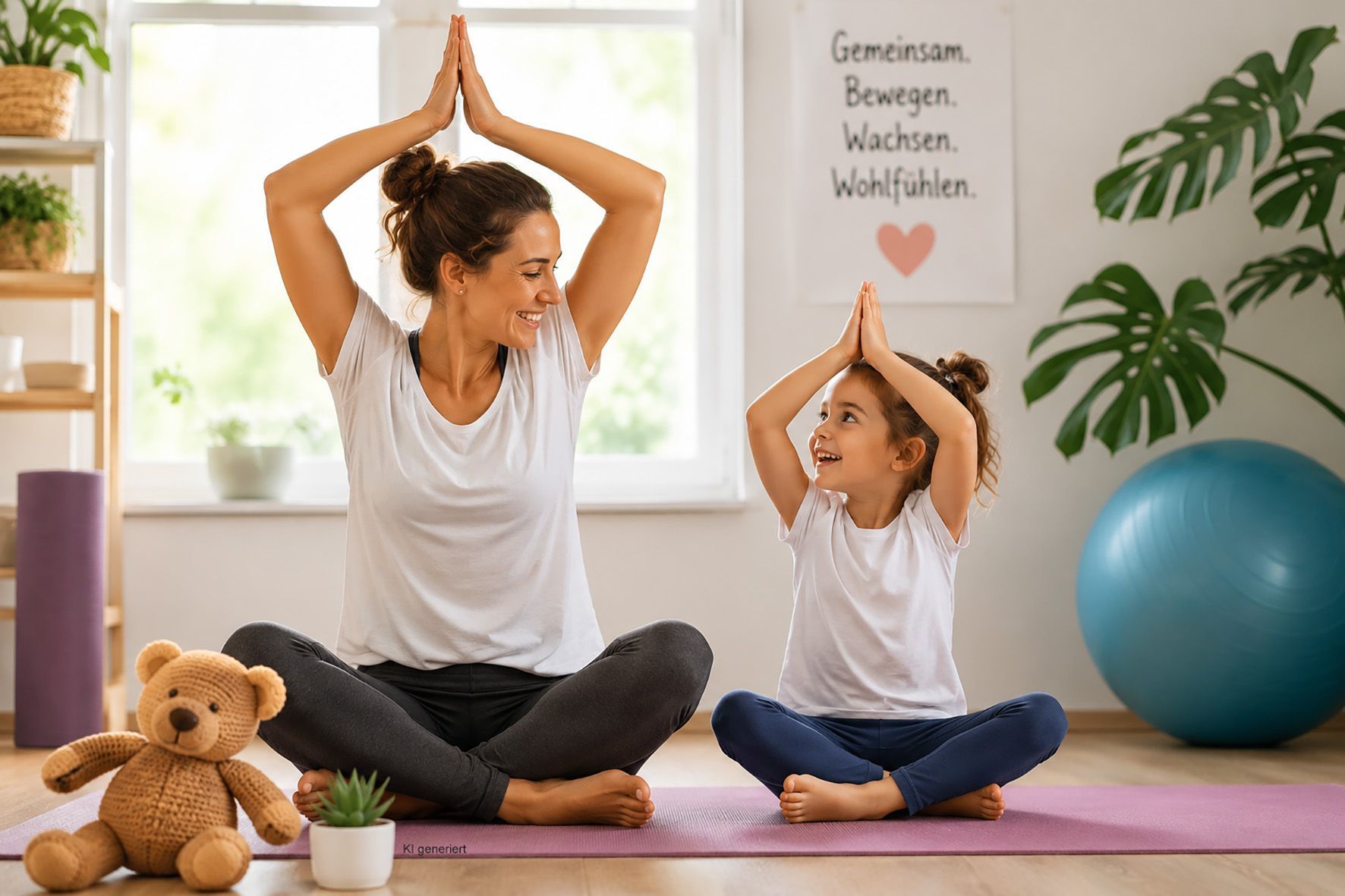 Eltern-Kind-Yoga
für Eltern mit Kindern von 5 bis7 Jahren